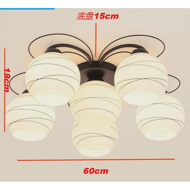 美式简约吸顶灯卧室灯具客厅现代创意餐厅铁艺书房艺术灯北欧吊灯