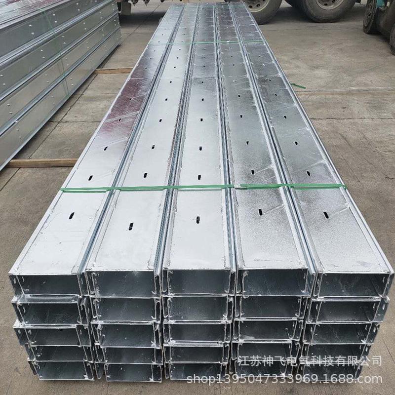 走跨距大线桥架防火镁合金线槽铝型材梯式槽式大跨距桥架400*100