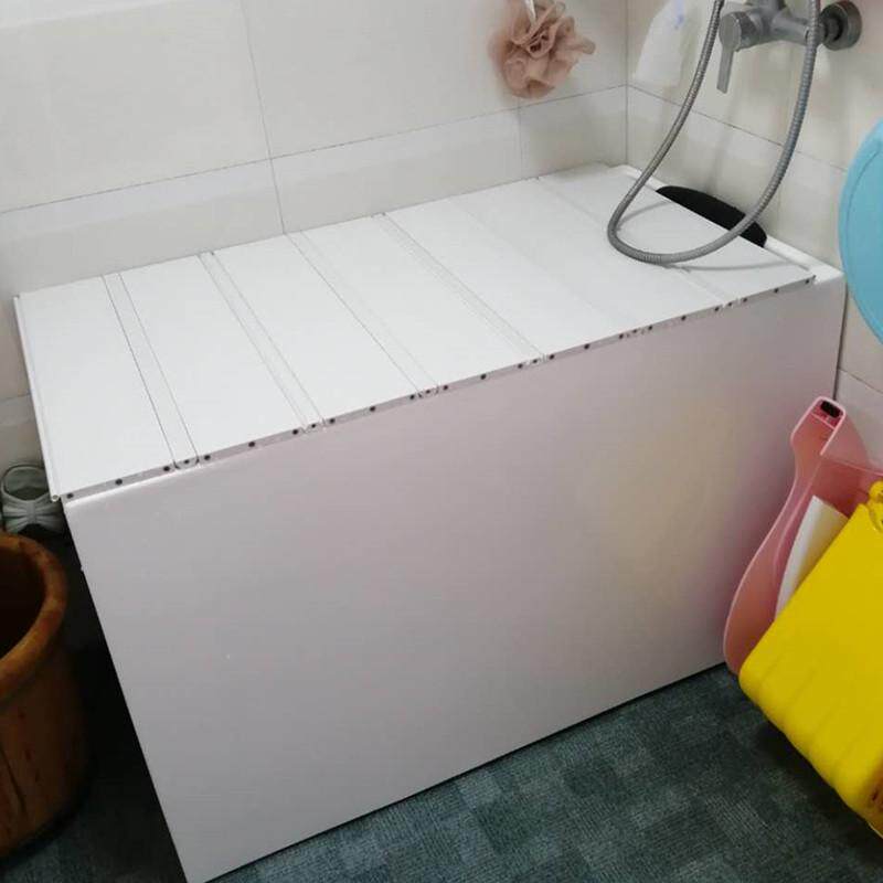 7yx批发浴缸盖折叠式保温盖支架防尘泡浴洗澡盆浴缸盖板洗澡架浴