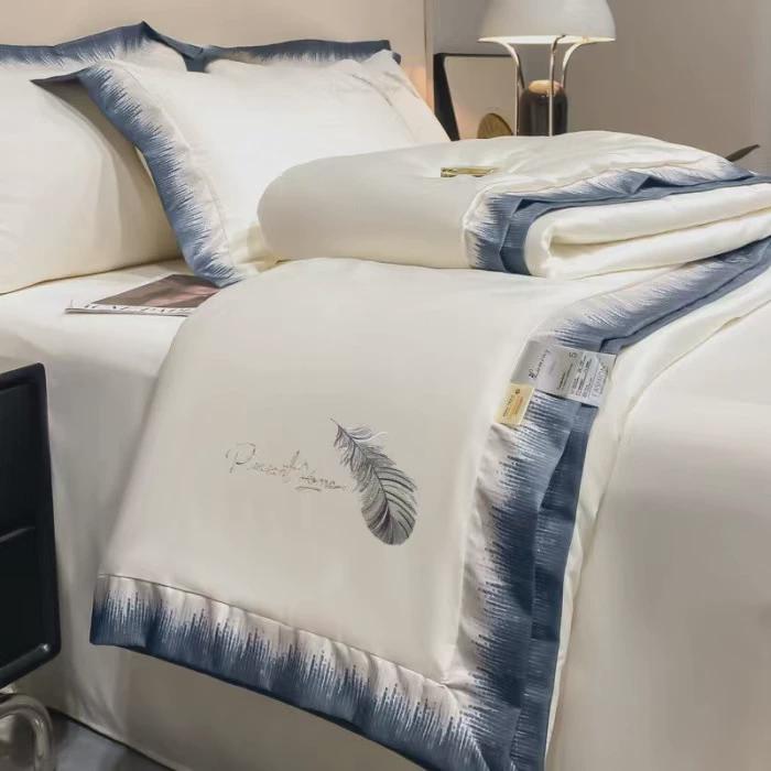 高级感被夏被空调被夏季轻奢凉感丝夏凉被四件套夏季薄款冰丝批发