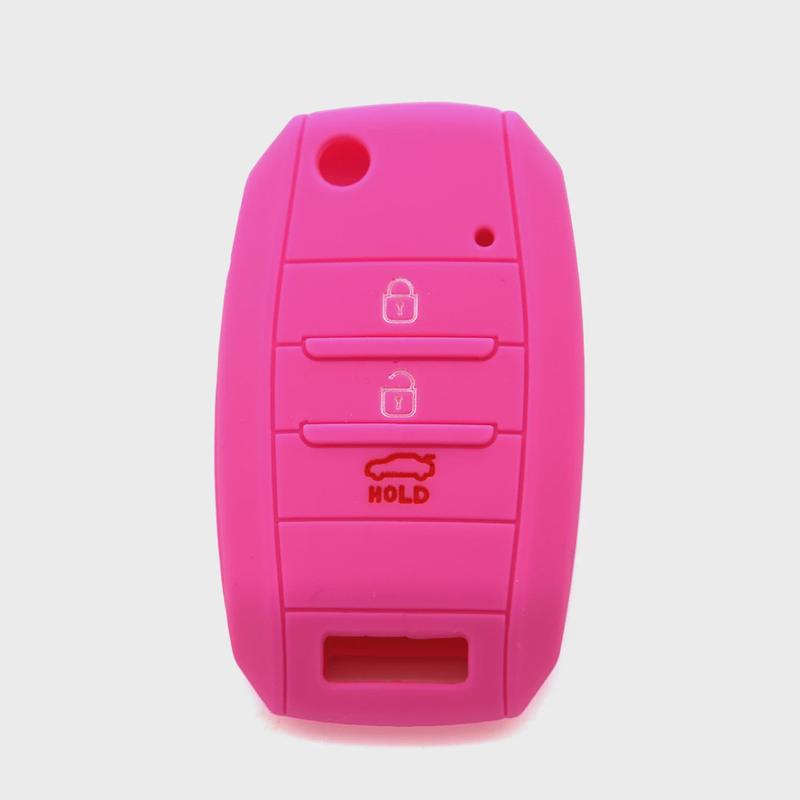 适用起亚K2K5折叠3键硅胶钥匙套K3汽车锁匙包K4凯坤遥控器保护套