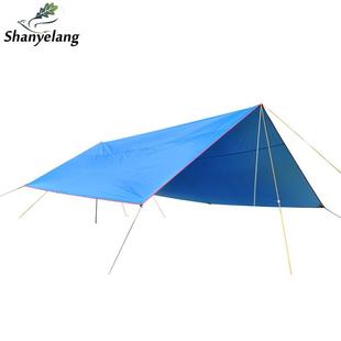 山野狼户外沙滩防晒野营天幕遮阳帐篷超大户外凉棚天幕