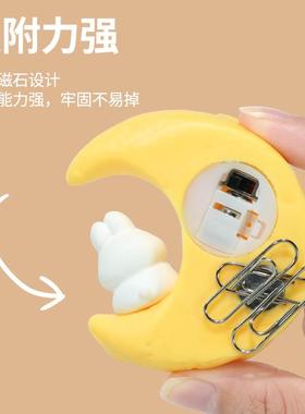 月亮星星冰箱贴小夜灯创意卡通树脂星星灯浪漫摆件装饰生日礼物