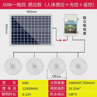 灯太阳能感应灯农村厕所家用走廊过道人体感应楼道楼梯门口吸顶灯