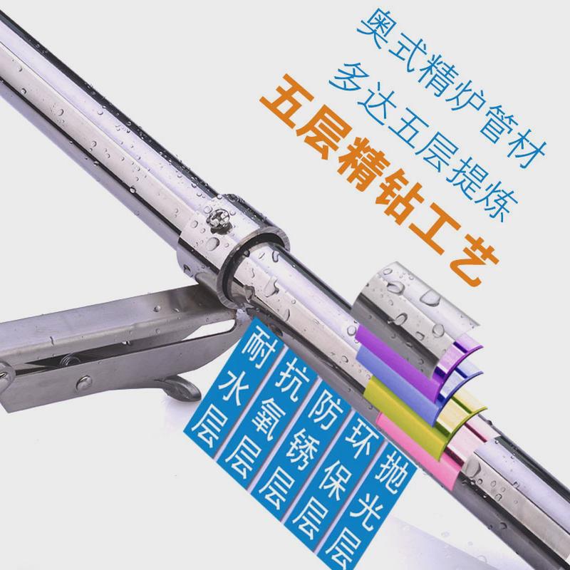 9wor阳台侧装固定三角晾衣杆不锈钢窗户室外晒衣杆支架外墙单双