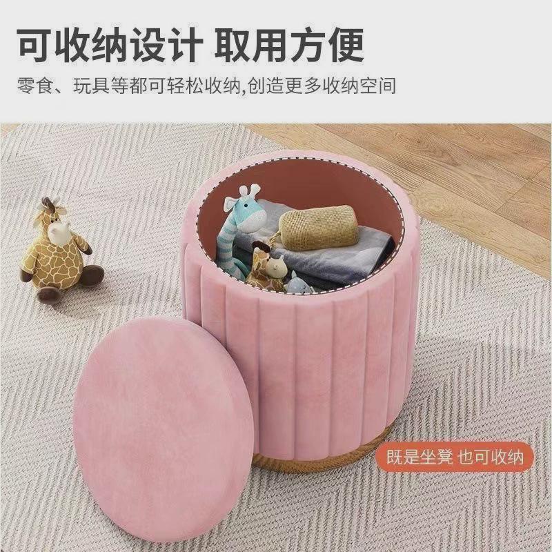 轻奢梳妆凳软主卧室现代简约网红凳女生梳妆台凳子圆凳子软坐垫