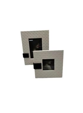 厂家供应简约编织相框摆台挂墙艺术照编织相框五金相框桌面摆件