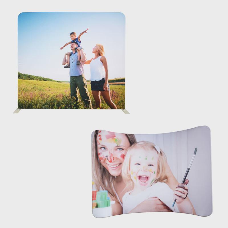 快幕秀铝合金展架展会广告直播签到背景墙宣传弧形展架快幕秀