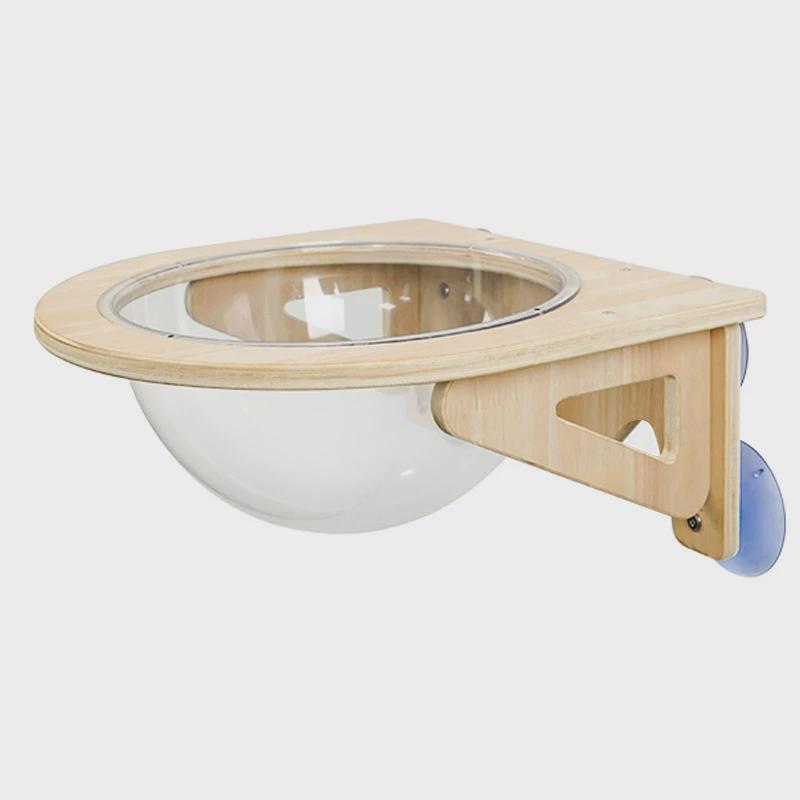 实木宠物吊床透明太空舱猫咪睡床窗户吸盘免打孔悬挂四季通用猫窝