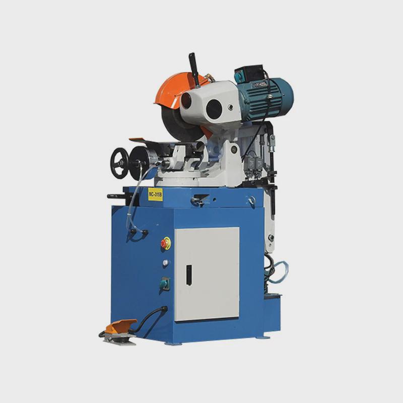 切管机无毛刺不锈钢315气动金属圆锯45度角切割锯割管机水