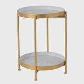 北欧迷你铁艺小茶几小户型客厅沙发边角几简约双层现代小圆桌