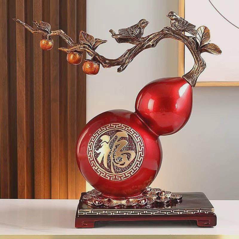 厂家直供新中式葫芦摆件轻奢风客厅玄关装饰品电视柜古风新居桌面