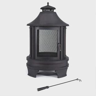 庭院取暖炉烧烤炉篝火户外烤火柴火架木炭别墅花园露台采火盆壁炉