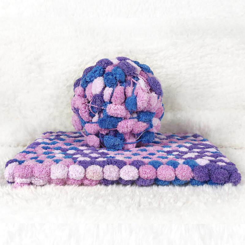 球球地毯批发编织坐垫盖毯子毛线团手工编织线纯色沙发垫diy针织