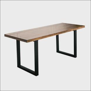 美式会议桌工作室长条实木桌子图书馆公司会议培训服装店阅览长桌