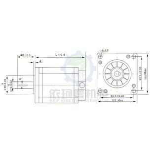 110三相直销110byg350c16n.m机身187mm可配驱动器厂步进电机