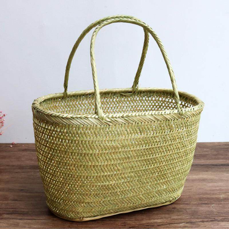 筐竹编小竹篮买菜篮鸡蛋手提篮子购物篮菜筐厨房收纳篮水果采摘,收纳整理,橱柜收纳筐,淘宝优惠券,粉丝福利购,淘宝优惠卷