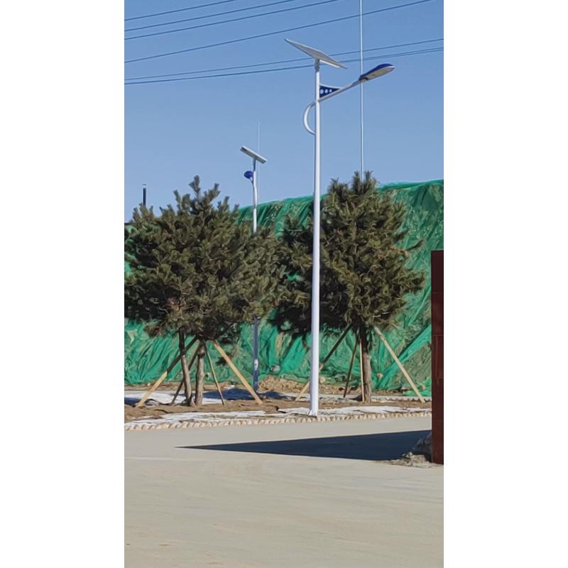 定制6米市政路灯头杆路灯高低双臂市电户外30w自弯a字臂路灯厂家