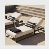 户外躺椅公园沙滩泳池边用具铝合金家具系列室家躺床