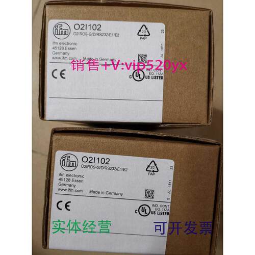 现货供应全新易福门O2I102激光镜头传感器021102