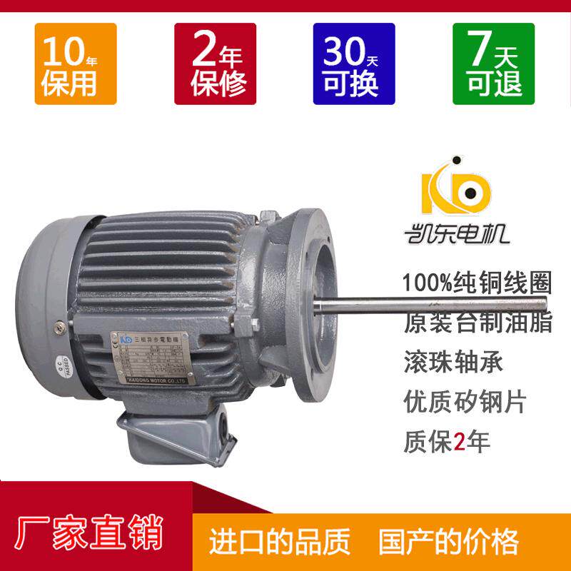 750w循环组长轴长轴电机凯东立式两年质保耐高温加加电机批发
