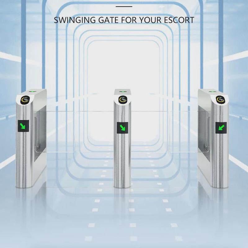 人行通道闸健身房门禁写字楼亚克力系统闸机小区刷卡考勤摆闸