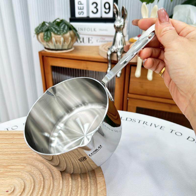 迷你小奶锅304不锈钢不粘锅浇油锅烘培黄油小锅宝宝辅食锅