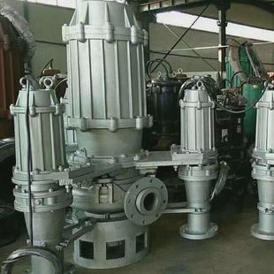 清淤河底泥浆渣浆泵 zjq潜水渣浆泵大型船用高铬合金抽沙泵搅拌式