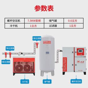 工频螺杆式 空压机7.5kw320千瓦纺织机械矿用油空压机汽车维修