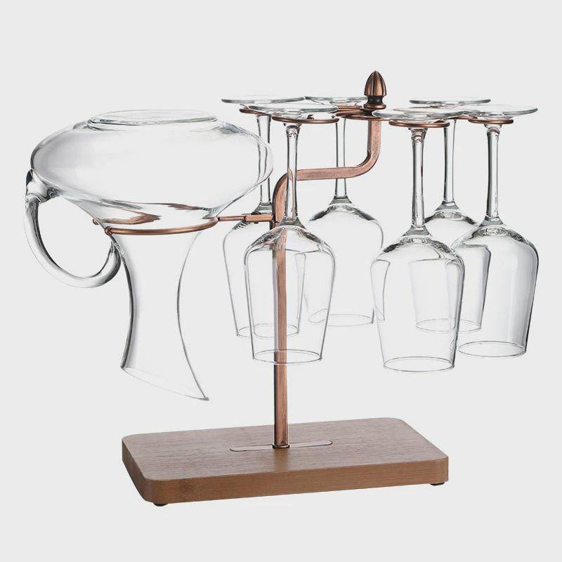 创意红酒杯架倒挂悬挂欧式酒柜装饰品摆件家用简约挂杯架高脚杯架