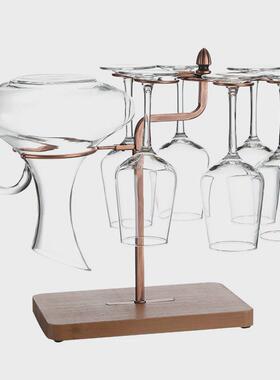 创意红酒杯架倒挂悬挂欧式酒柜装饰品摆件家用简约挂杯架高脚杯架