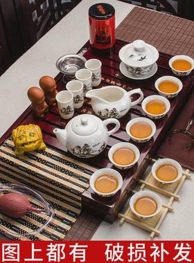 rkt4小型家用茶具套装紫砂功夫茶茶艺带烧水小套带茶盘客厅整套茶