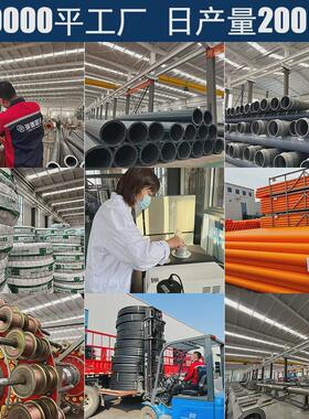 瑞德900-1600黑色大口径pe排水管塑料管hdpepe管给水管排水管