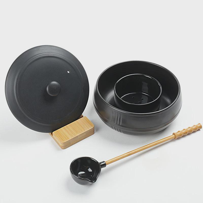 煮茶壶套装烧茶器陶瓷煮茶炉家用带勺办公室全自动电陶炉复古煮茶