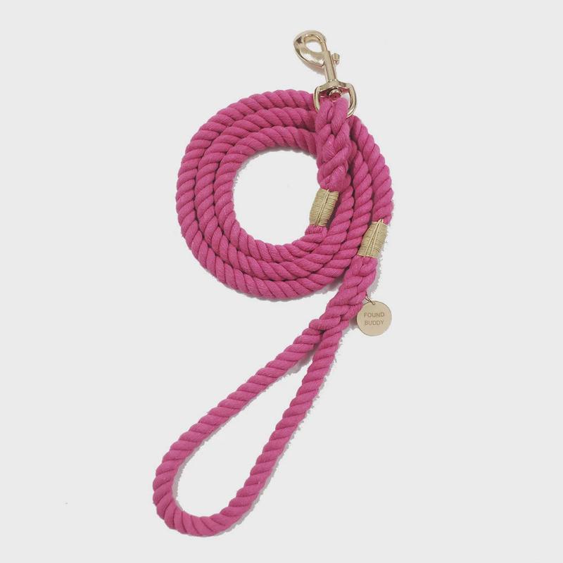 found新款单纯色遛狗绳狗狗牵引绳宠物绳棉绳颜色齐全可预订