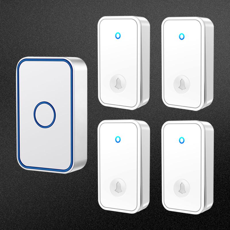 家用无线门铃开关自发电不用电池超远距离老人智能呼叫器免电池