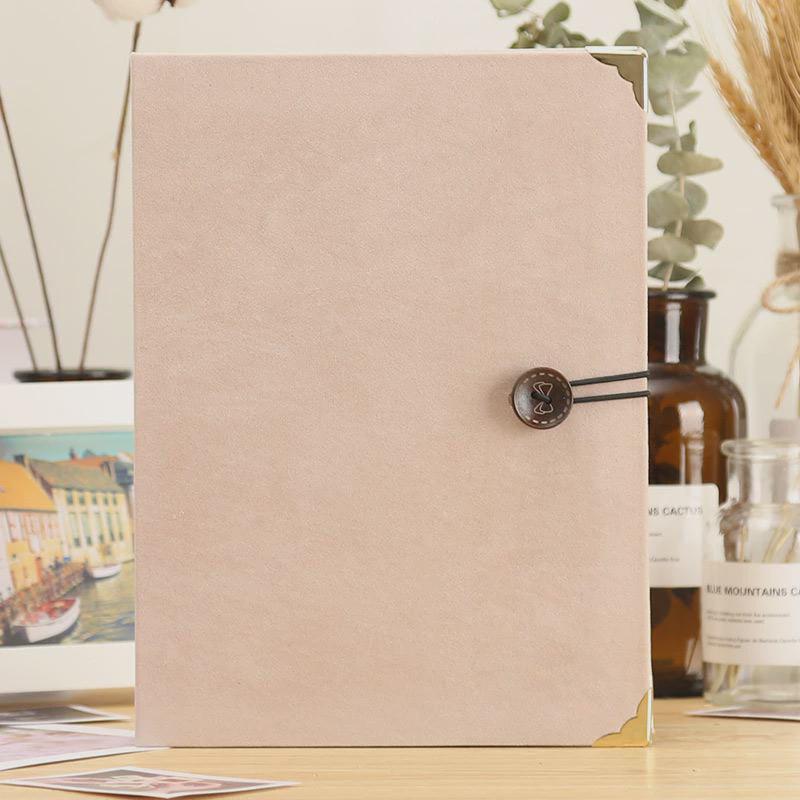 6寸相册鹿皮绒本200张过塑可放插页式本超市影集纪念册大容量一件