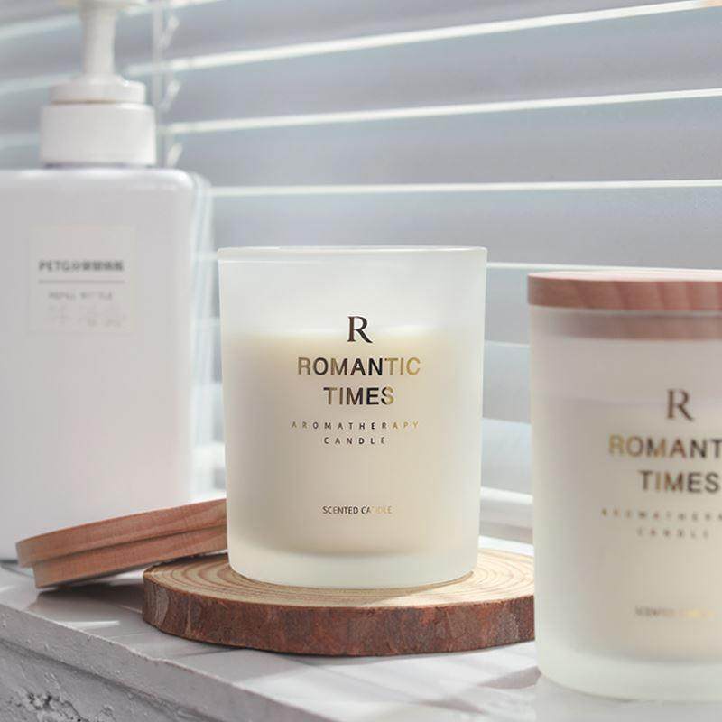 香薰玻璃杯蜡烛熏香无烟大豆蜡酒店家用室内持久浪漫情调香氛精油