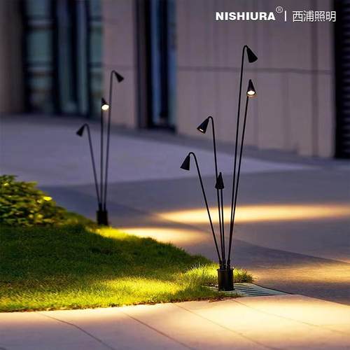 花镜灯户外防水LED花园草坪灯别墅氛围低压24V小区景观装饰喇叭灯