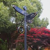 景区牌指示牌多向指示导引不锈钢高清uv打印导视引导牌支持订置款