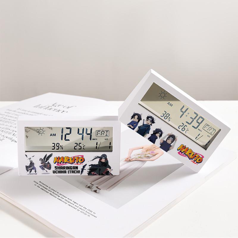 火影动漫周边鼬真传鸣人佐助宇智波鹿丸桌面时简约创意彩绘小闹钟