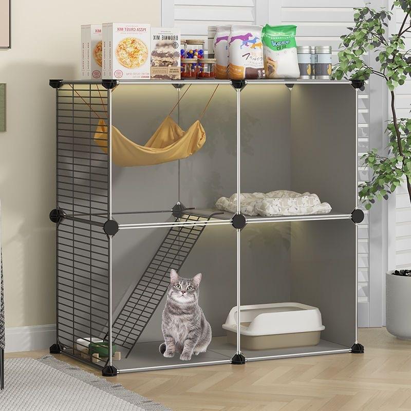 新款全景猫笼子用品猫别墅超大自由猫窝猫舍宠物流浪猫咪猫柜家用