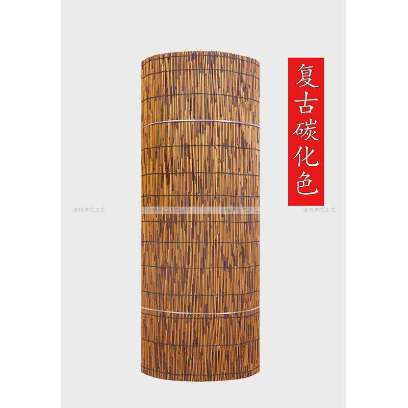 竹帘芦苇帘子墙面装饰遮阳遮光大卷门帘草帘子复古窗帘卷帘吊新品