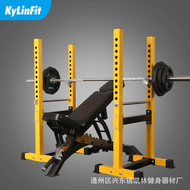 热销凯林分体式举重杠铃架卧推架深蹲架床pk040