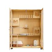 定制猫别墅猫笼子家用猫柜木质猫屋猫封闭式 室内猫窝豪华猫房子舍