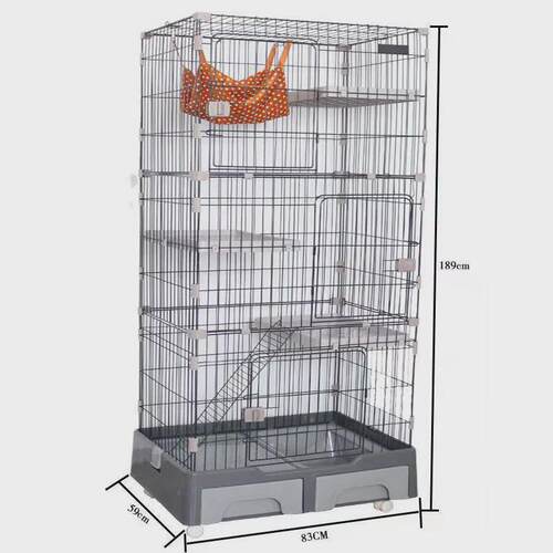 猫笼别墅猫笼子家用猫别墅猫舍猫咪室内一体自由空间厕所超大带