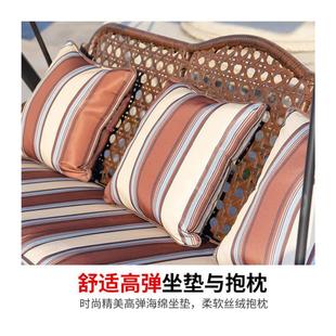 gy秋千户外荡家用吊v椅双人摇椅室内儿童室外阳台吊篮椅铁艺庭院