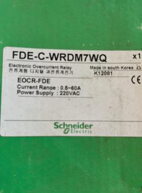 议价EOCR-FDE-C-WRDM7WQ施耐德原装韩国进口智能电 动机议价