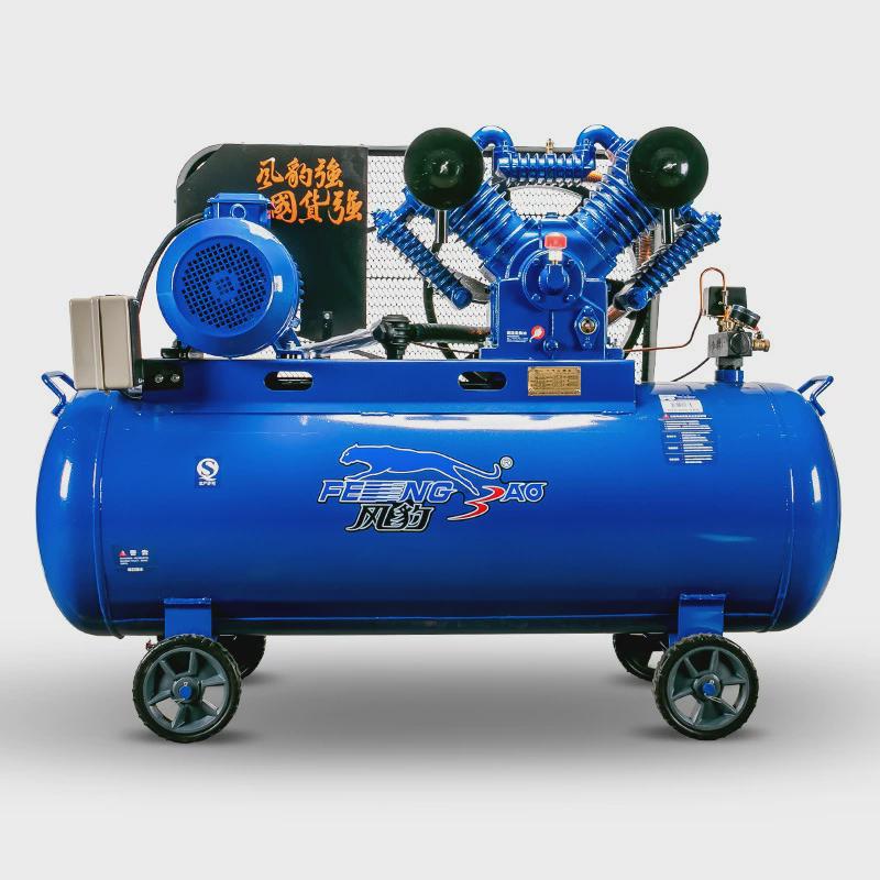 上海风豹空气压缩机7.5KW全铜大功率空压机充气泵工业