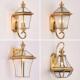 户外壁灯防水欧式 别墅外墙 全铜灯过道走廊庭院灯室外阳台工程美式